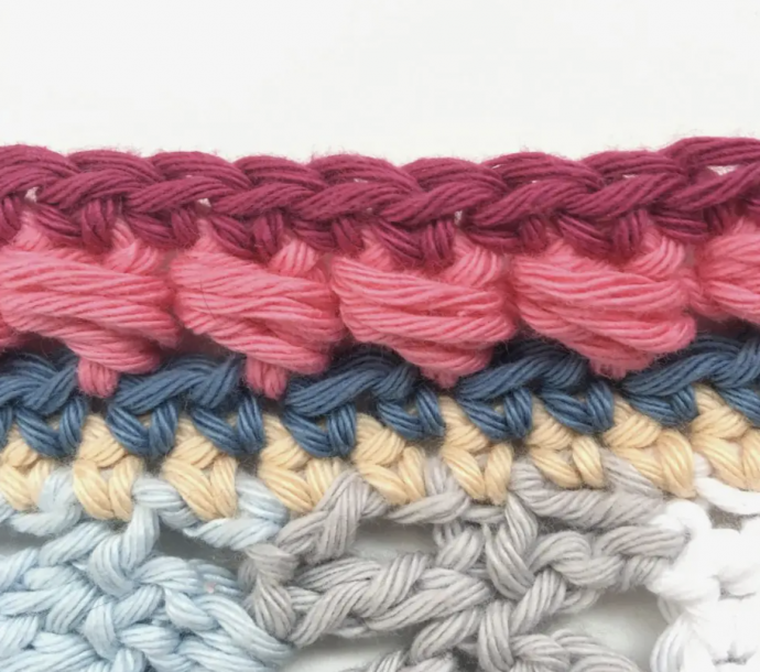 Puff Edge Border Crochet Stitch Tutorial