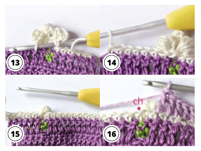 Crochet Flower Puff Stitch