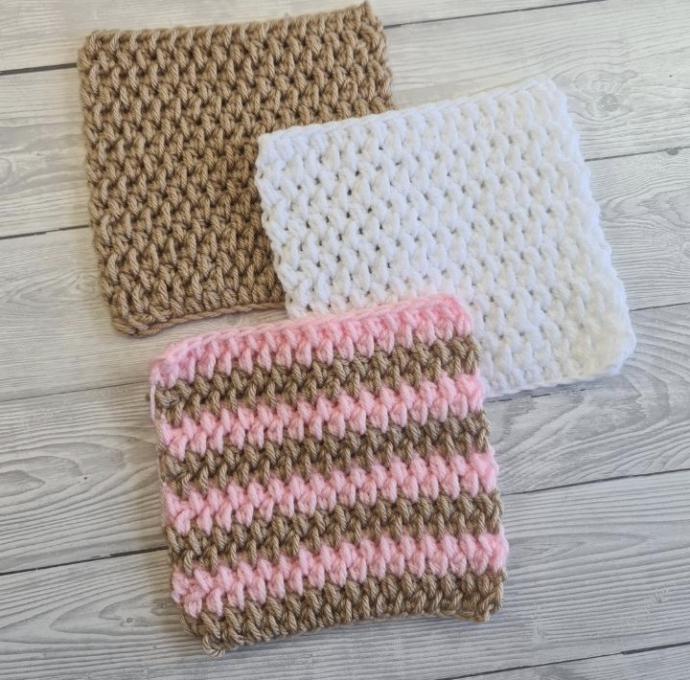 Herringbone Puff Stitch Crochet Tutorial