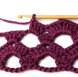 Large Lacy Zigzag Crochet Stitch Photo Tutorial