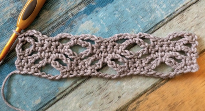 Woven Lattice Stitch Crochet Tutorial