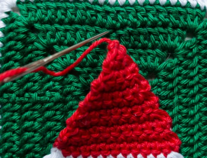 Christmas Hat Granny Square