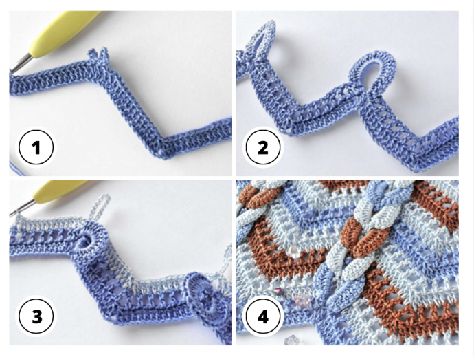 Crochet Cable Wave Stitch Tutorial