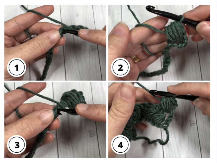 Crochet Tutorial: Braided Puff Stitch
