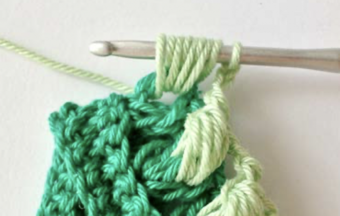 How to Crochet Multicolor Creative Puff Stitch