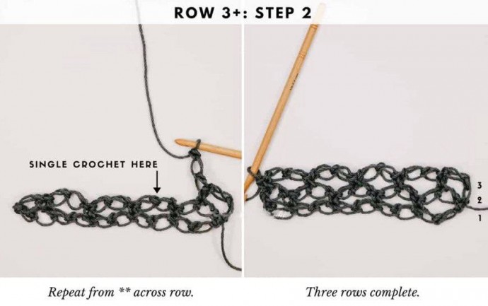 How to Crochet the Solomon's Knot Stitch Photo Tutorial