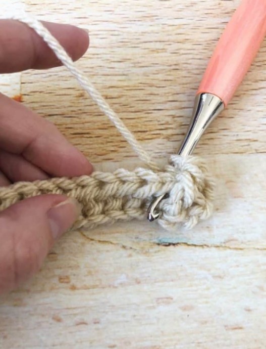 Back Post Half Double Crochet Stitch Photo Tutorial