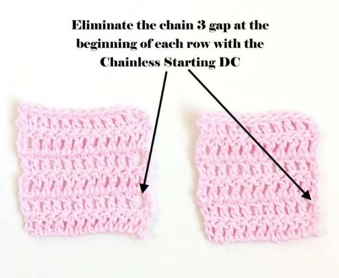 Chainless Starting Double Crochet Tutorial