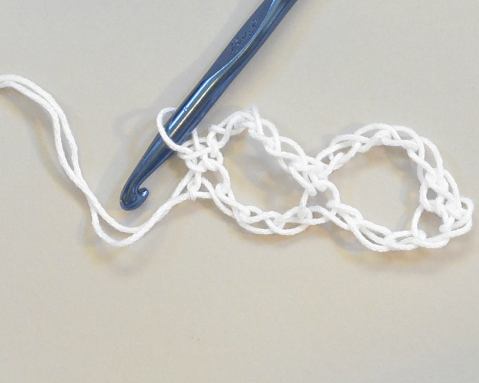 Crochet Diamond Mesh Stitch