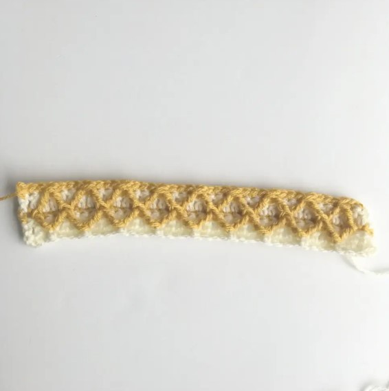 Diamond Waffle Crochet Stitch Photo Tutorial