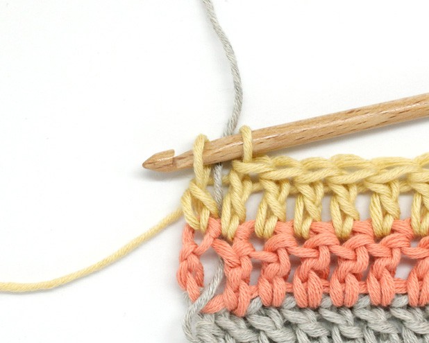 How to Carry Yarn Up When You Crochet Stripes