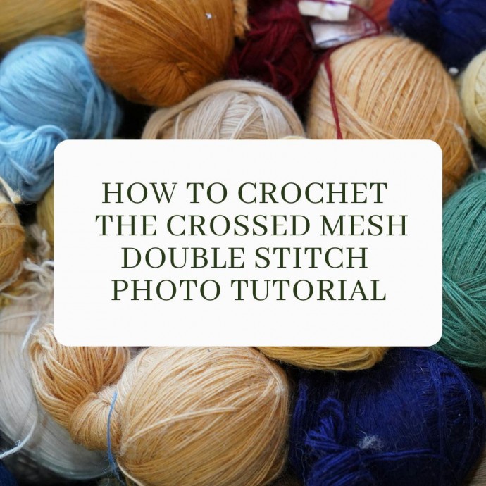 How to Crochet the Crossed Mesh Double Stitch Photo Tutorial