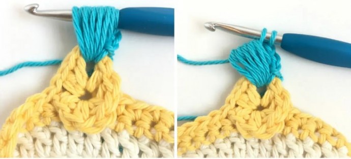 Magnolia Flower Crochet Stitch Photo Tutorial