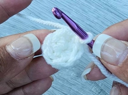 How to Crochet a Puff Stitch Daisy Flower Photo Tutorial