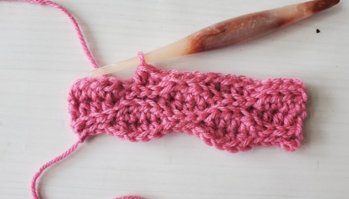 Almond Ridges Crochet Stitch Photo Tutorial