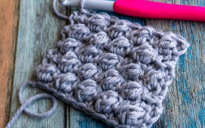 How to Crochet the Uneven Berry Crochet Stitch Photo Tutorial