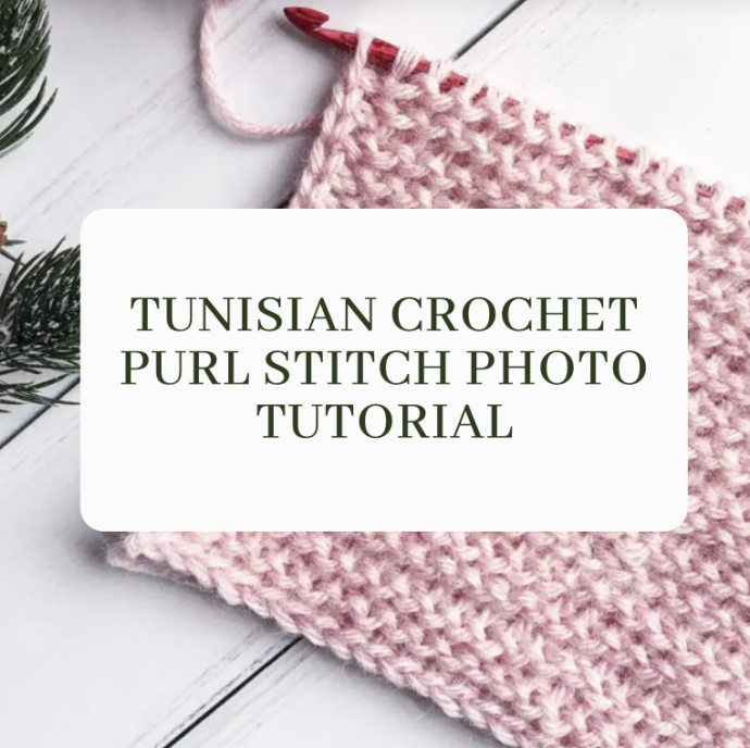 Tunisian Crochet Purl Stitch Photo Tutorial