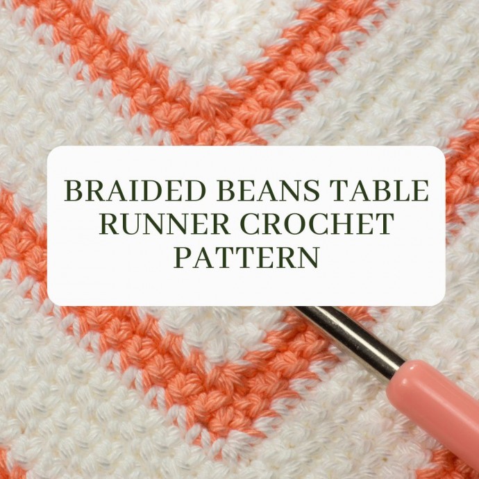 Braided Beans Table Runner Crochet Pattern