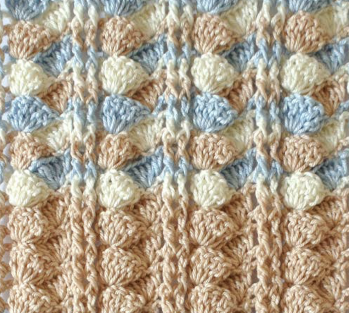 Creating a Simple Colorful Textured Crochet Stitch