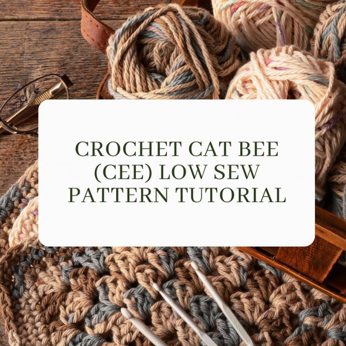 Crochet Cat Bee (Cee) Low Sew Pattern Tutorial