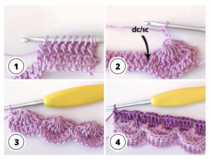 Crochet Tutorial: Upside Down Textured Stitch