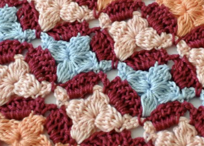 Flower Stitch Crochet Tutorial