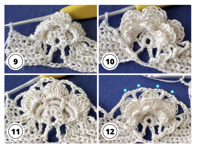 How to Crochet the Advanced flower stitch