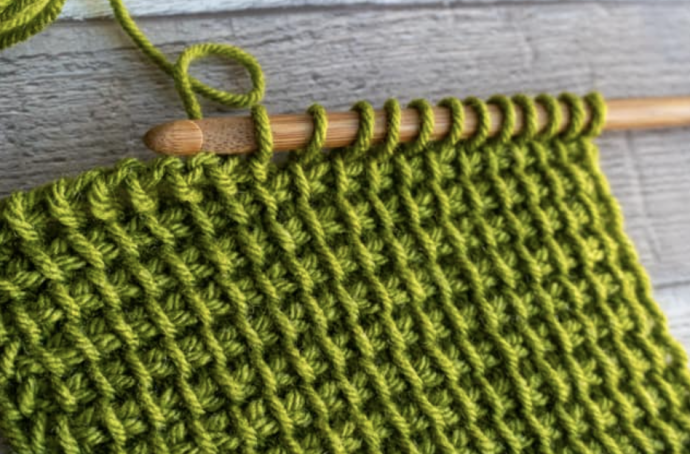 How to Fix a Dropped Stitch in a Flat Row of Tunisian Crochet