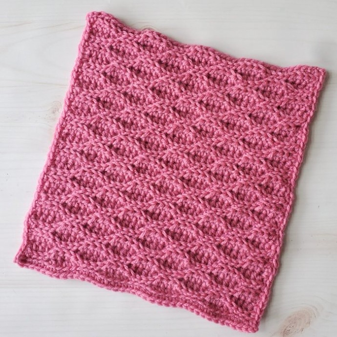 Almond Ridges Crochet Stitch Photo Tutorial