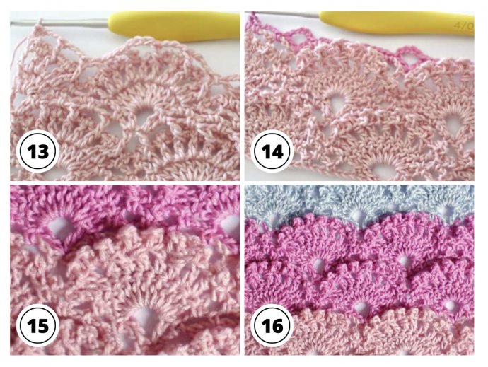 Crochet Creative: Beautiful Multicolor Shell Stitch