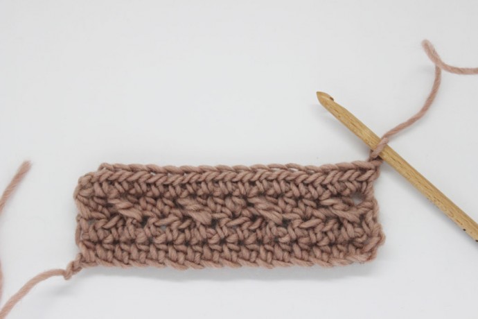 How to Crochet the Front Post Diagonal Stitch Photo Tutorial