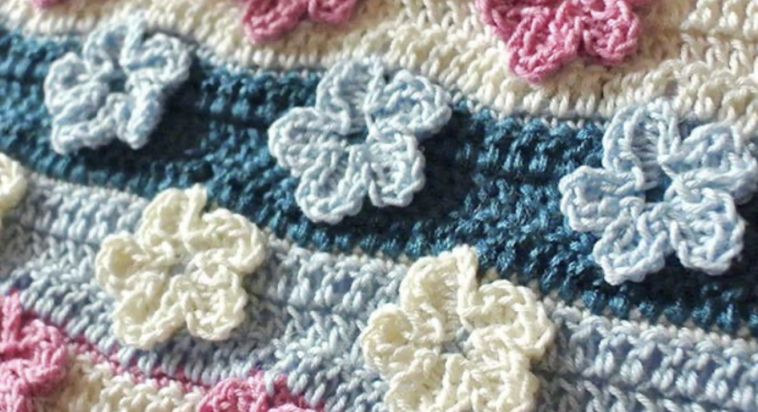 How to Crochet Solid Flower Stitch