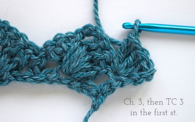 Woven Shell Crochet Stitch Photo Tutorial
