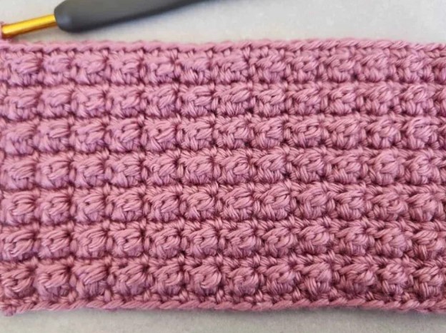 How to Crochet the Berry Stitch Photo Tutorial