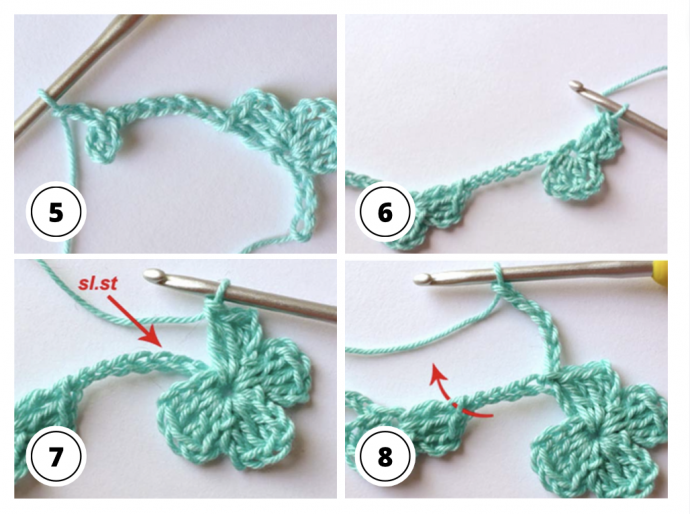 Crochet Lace Flower Stitch