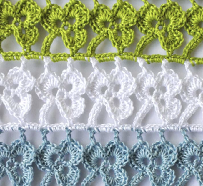 Crochet Lace Leaf Stitch