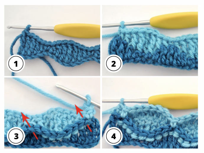 Crochet Textured Square Stitch Tutorial