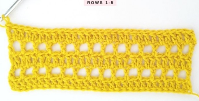 How to Crochet the Triangles & Cones Lace Stitch Photo Tutorial