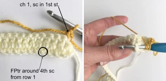 Diamond Waffle Crochet Stitch Photo Tutorial