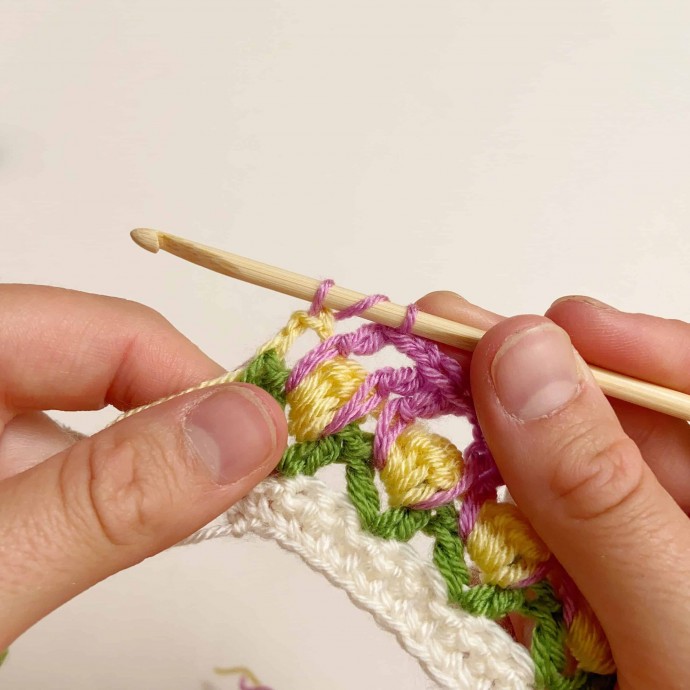 Field of Flowers Crochet Stitch Photo Tutorial