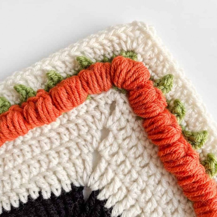 Pumpkin Blanket Border Crochet Pattern