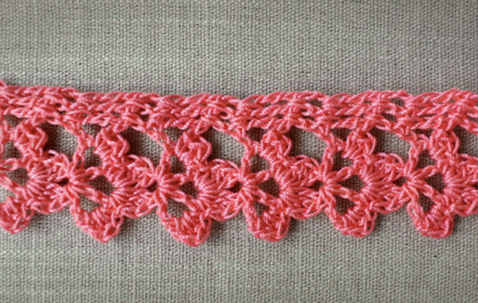 Crochet Narrow Wisawasa Lace Tutorial