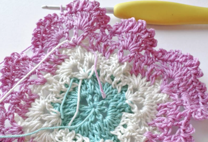 Crochet Shell Square Tutorial