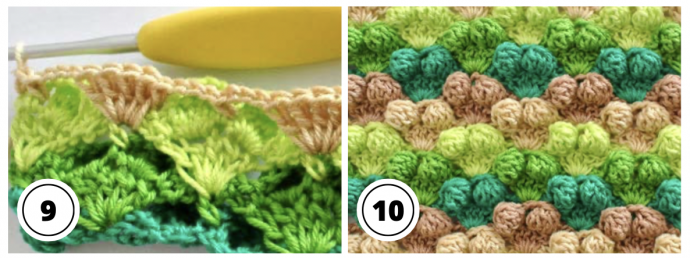 Crochet Tutorial: Textured Bobble Stitch