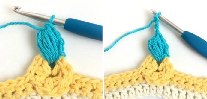 Magnolia Flower Crochet Stitch Photo Tutorial