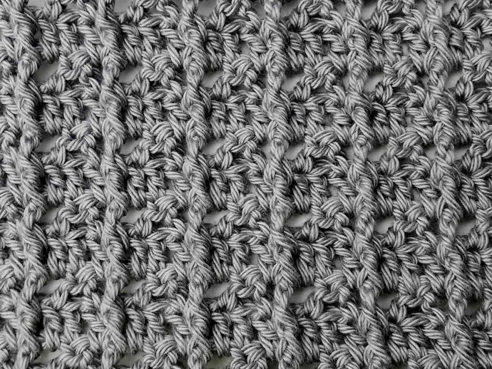 Bars and Zigzag Crochet Stitch Photo Tutorial