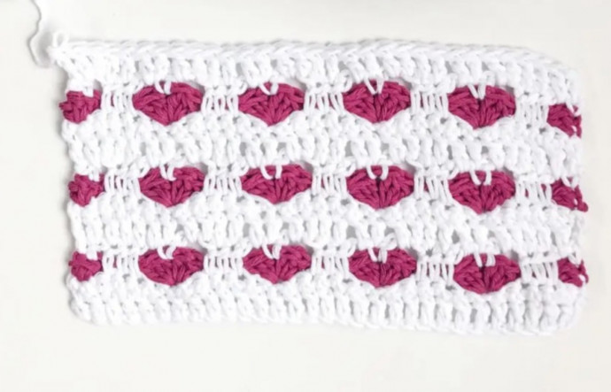 Crochet Basics: Heart Stitch for a Valentine’s Day!