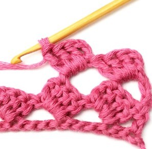 Lacy Checkered Diamond Crochet Stitch Photo Tutorial