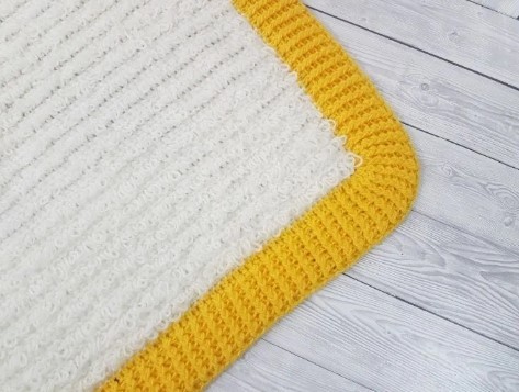 Loops & Ridges Baby Blanket Crochet Tutorial