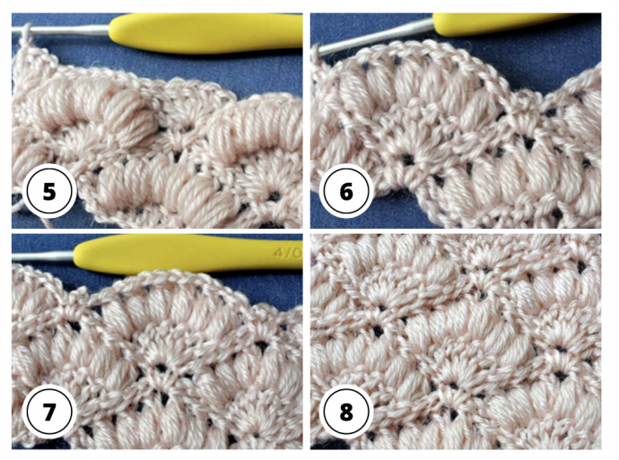 Crochet Shell Puff Stitch